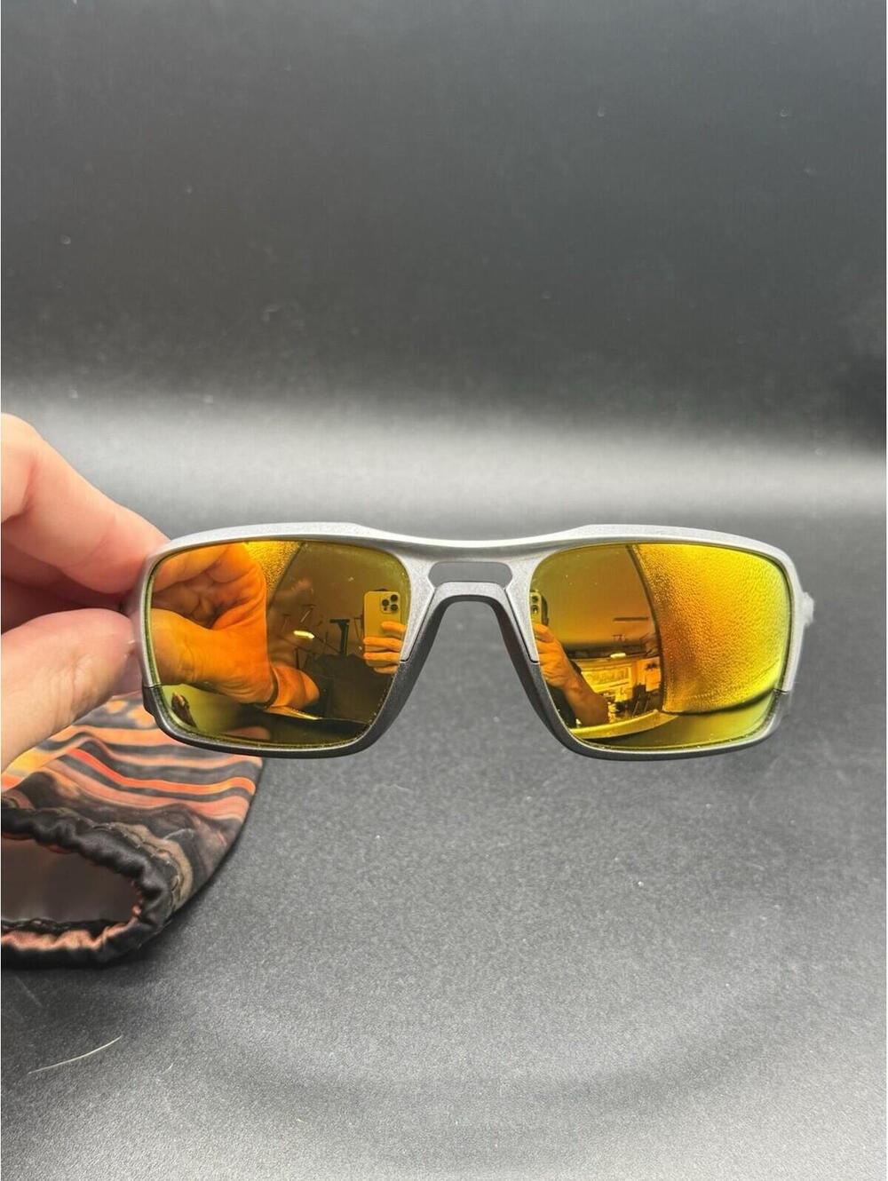 Oakley Triggerman Silver/Fire Iridium Lenses OO9266-08
